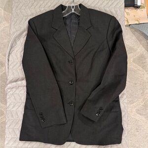 Classic 3-piece Sark gray Wool Women's Blazer-Trouser-Skirt